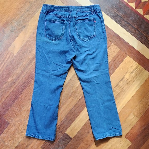 Denim 24/7 Medium Wash Boot Cut Jeans Size 14W - Picture 13 of 14